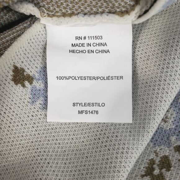 Kiss The Stars Floral knit blouse,Balloon Shoulder, Size XS - Picture 7 of 8